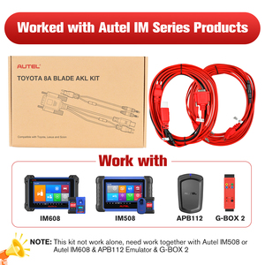 Autel 8A Blade AKL Kit utilizzato per la programmazione per Toyota/ Lexus/ Scion 8A Blade chiavi lavoro con IM608 IM508 APB112 e G-Box2
