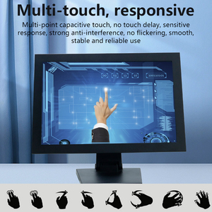 Nuovo 19 "industriale PC IP65 DC USB VGA vi AV capacitivo Touch Screen TFT LCD Monitor HMI per resistente terminale Pos Display a LED - Product Image 3