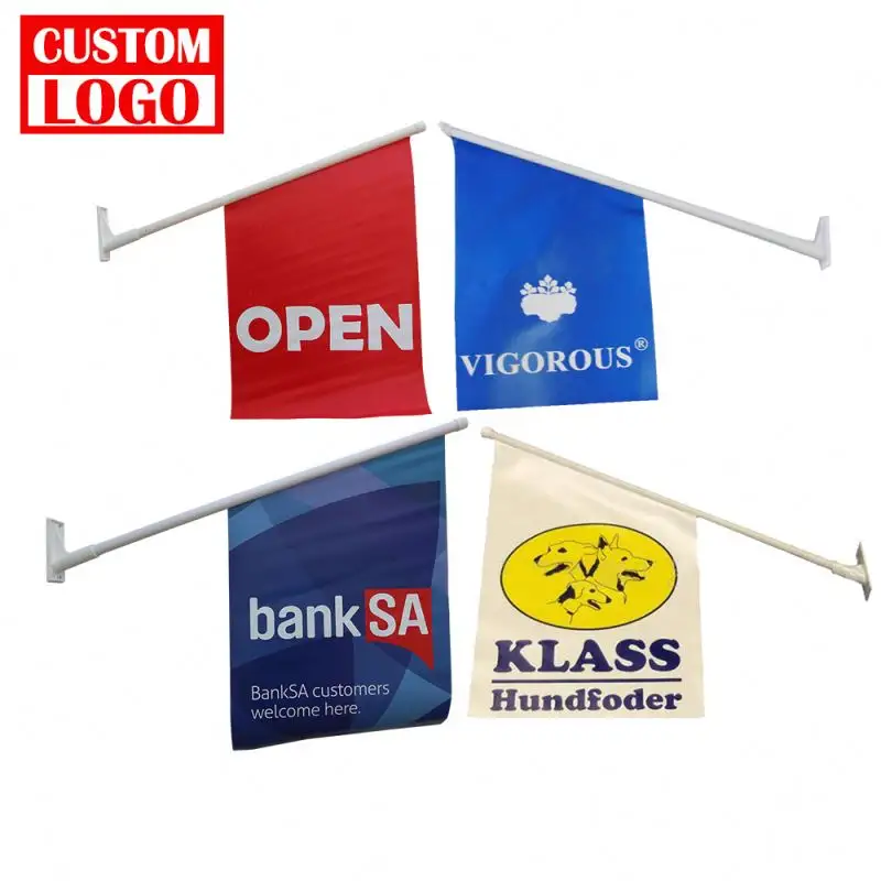 Tienda abierta Durable 400gsm Material de PVC asta de bandera para fines publicitarios
