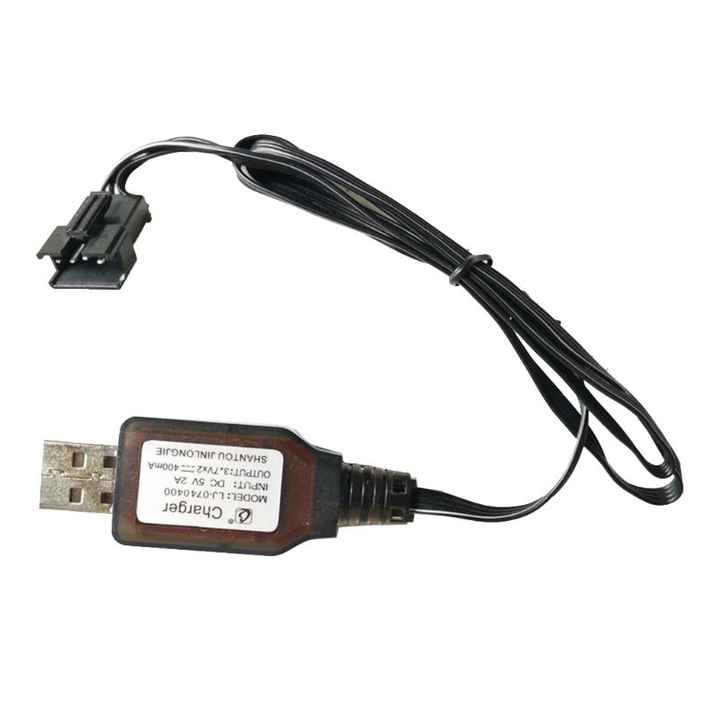 7.4v (3.7v x2) caricabatterie SM-4P batteria agli ioni di litio giocattoli elettrici RC car boat USB Charge 95AF