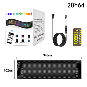 1024 LED a scorrimento a LED pubblicitari segni LED per auto USB LED segno di controllo del modello di testo personalizzato LED Display a colori - Product Image 4