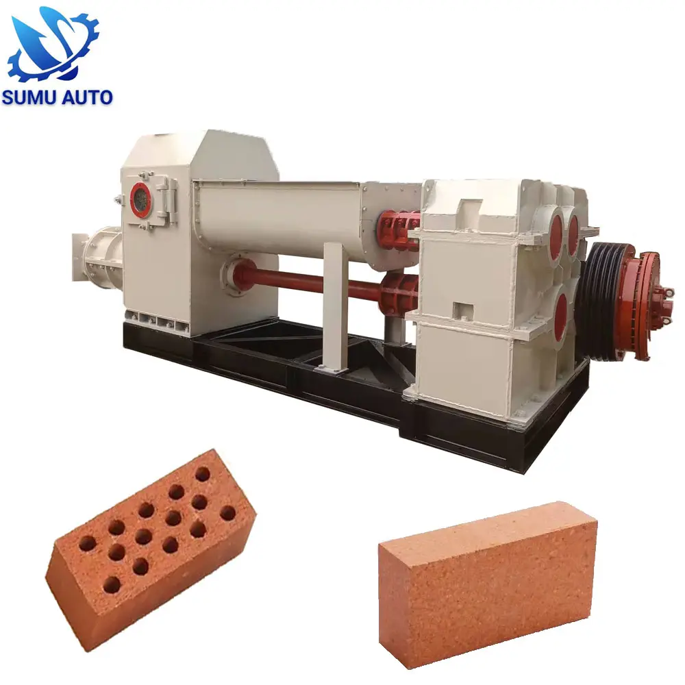 Máquina automática de fabricación de bloques huecos de barro de arcilla Guangzhou Plc