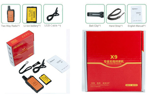 CD-X9วิทยุขนาดเล็กสำหรับเด็ก woki Toki 2023วิทยุสองทาง UHF - Product Image 6