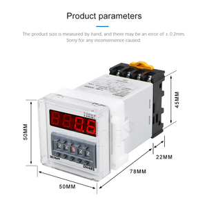 Intervallo di tempo dell'interruttore del relè di ritardo del timer programmabile a LED digitale Dh48S-1Z BERM è regolabile, con funzione di ripristino della pausa