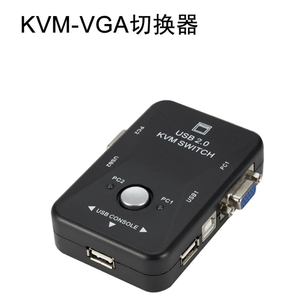 VGA <strong>KVM</strong> <strong>Switch</strong> <strong>4</strong>-port manual converter <strong>4</strong> in <strong>1</strong> out 2 in <strong>1</strong> out 2-port computer USB multiport switcher