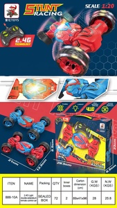New Arrival Custom 2.4G <strong>RC</strong> Stunt Car <strong>F1</strong> with Light Double Side 4WD Climbing Off Road Remote Control Car Toy <strong>1</strong>:20 - Product Image 6