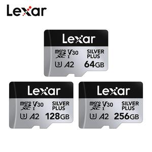 Original Lexar TF Cartão PRATA PLUS 1366x64GB 128GB 256GB Cartão De Memória V30 A2 U3 Class10 SDXC Max 205 MB/s Para Câmera Do Telefone