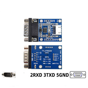 Taidacent-Adaptador de nivel de 3,3 V, 5V, 12V, 24V, MAX323, MAX3232, DB9, RS232, Uart, puerto Serial a módulo convertidor TTL - Product Image 3