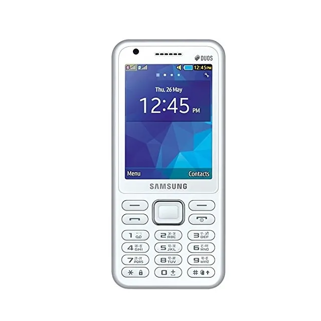 Teléfono móvil de segunda mano para SAMSUNG B355E (VERSIÓN 2012) teclado de tarjeta Dual SIM 2G usado teléfono móvil con función de barra original barata