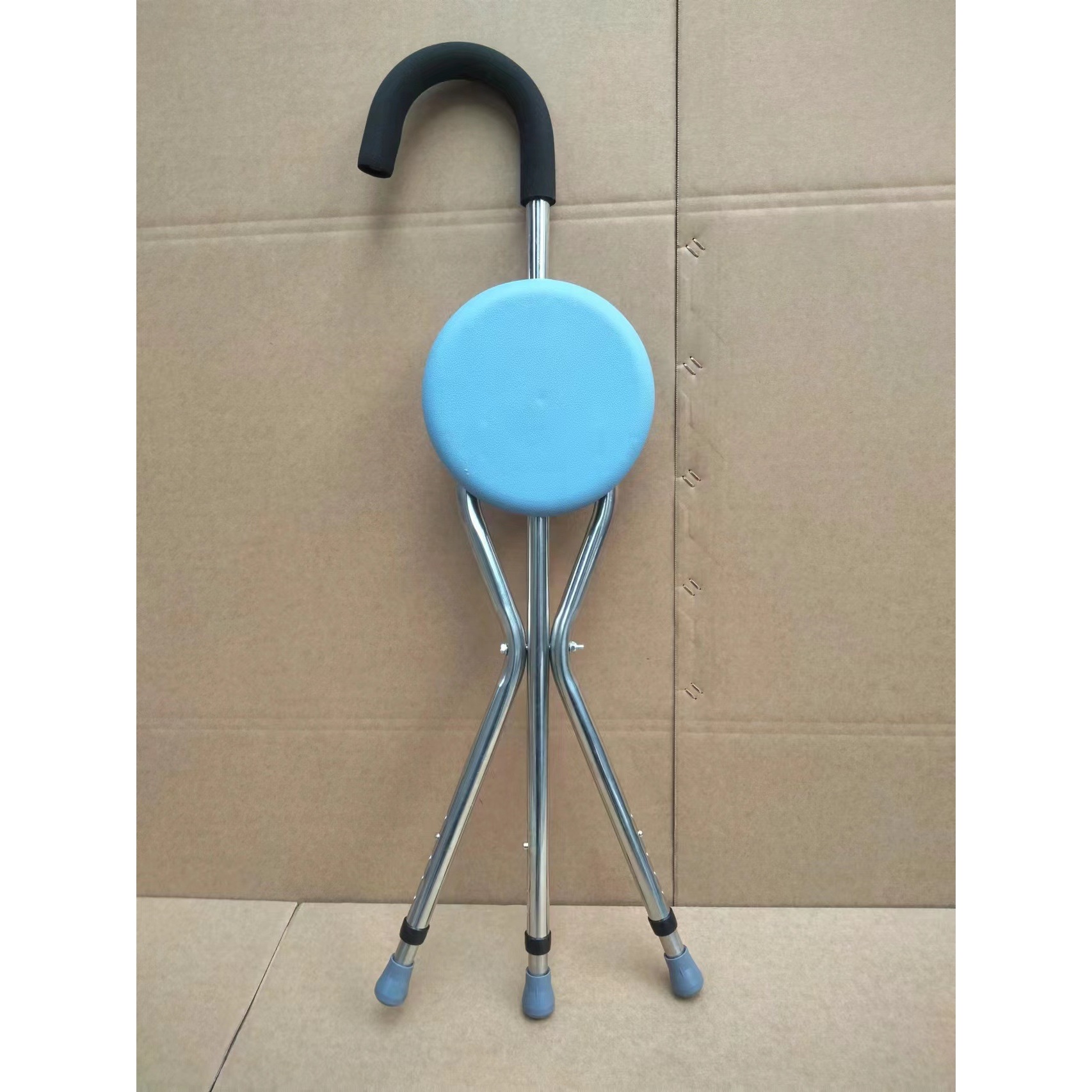 Surface de tabouret ronde grise