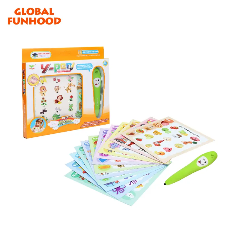 Y-pen English Early Learning Smart Logic Learning magic english pen con 12 carte e-book per bambini kit attivo wismec