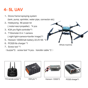 Chuyên nghiệp <span class=keywords><strong>Quadcopter</strong></span> Tải trọng nước bằng chứng hậu cần bay không người lái Giao hàng bay không người lái - Product Image 6