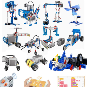 437pcs 9686 STEM <strong>Technical</strong> Parts Technology App <strong>Program</strong> RC Educational Student Building Blocks Compatible Legoeds Wedo Brick Toy - Product Image 2