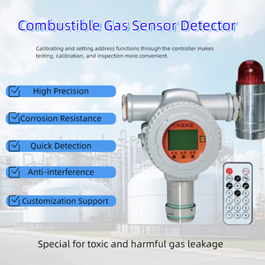 Cố định độ chính xác cao hồng ngoại Gas <span class=keywords><strong>Detector</strong></span> với âm thanh/ánh sáng báo động cho Hydrogen H2S CO2 khí dễ cháy-Công nghiệp sử dụng - Product Image 4