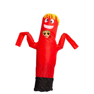 Şişme kostüm yetişkin tüp adam havaya uçurmak kıyafet tuhaf sallayarak kol temalı partiler için şişme takım elbise - Product Image 5