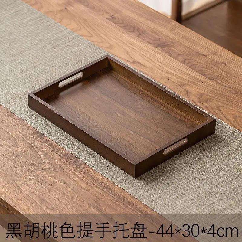 Thickened walnut-colored flat top, 44*30*4CM