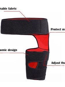 Commercio all'ingrosso in Neoprene Fitness protezioni per le gambe Anti-sforzo muscolare cintura per le natiche per le cosce sportive con funzione di protezione in magazzino - Product Image 6