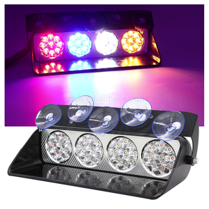 Araba Styling 36 LED çakarlı lamba 12V araba Dashboard acil 18 yanıp sönen uyarı flaş ışığı mavi - Product Image 1
