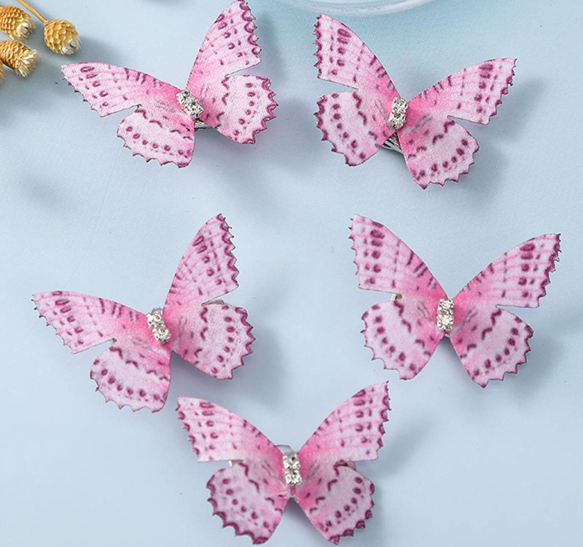 Mariposa púrpura Rosa corrugado