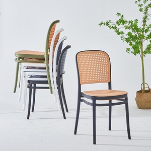 Modern Design Counter Height Bar Stools with Backs Rattan and Metal <strong>B</strong> Stools Chairs for Kitchen Dining and Living Room - Product Image 1