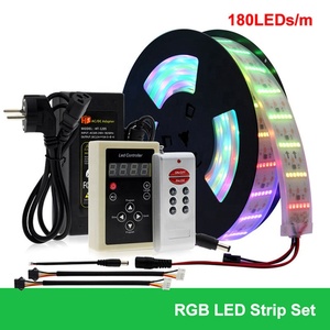 Tira de luces LED RGB con control remoto inteligente de 60W, resistente al agua IP67, para interiores y exteriores, flexible, DC12V, colorida, para ambiente - Product Image 2