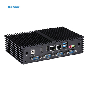 Qotom CPU Core i7 4500U Fanless Mini PC 6 COM 6 USB Robot Arm Embedded Industrial Computer PC - Product Image 1