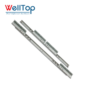 WELLTOP Nueva Llegada Muebles de Cocina Heavy Duty Cajón Diapositivas Doble Pull Guía Riel Cajón Diapositivas para Mesa de Riel Extensible - Product Image 1