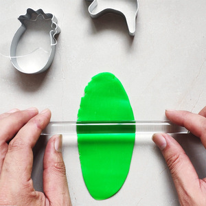 20cm katı kil akrilik oklava balçık rulo DIY modelleme kil araçları çömlek porselen aracı el yapımı sanat zanaat aksesuarları - Product Image 4