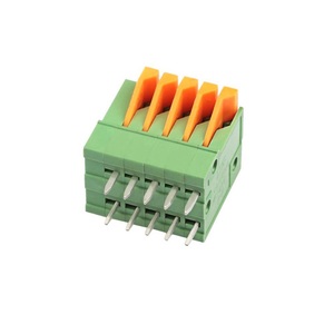 <strong>Spring</strong> screw-free <strong>terminal</strong> <strong>block</strong> KF141V-2.54mm 2P 4P-12P <strong>double</strong> row straight plug can be spliced - Product Image 2