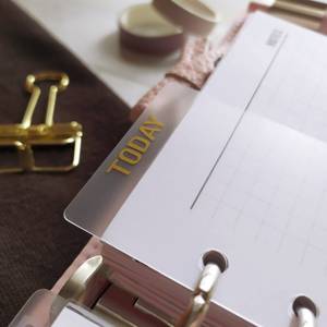 Promotional Custom Graphic and Text A5 A6 PVC <strong>Inserts</strong> Suitable for Ring-bound and Disc-bound Diary <strong>Notebooks</strong> Planner Dashboard - Product Image 4