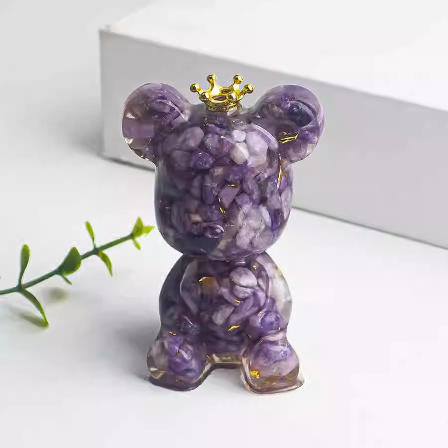 Lithium violet + feuille d'or