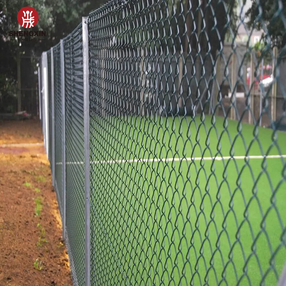 Fábrica direta personalizada galvanizado PVC revestido Chain Link Fence