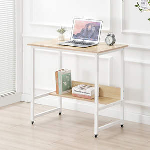 Escritorio de oficina moderno con marco blanco, estación de trabajo para ordenador, escritorio de oficina de fácil montaje, mesa de trabajo ejecutiva para ordenador moderno - Product Image 5