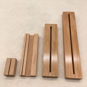 Holz fotoständer Holz kartenst änder Holz display Holz produkt zum Preis Hochwertige Buche Holz kalender basis Foto basis - Product Image 5