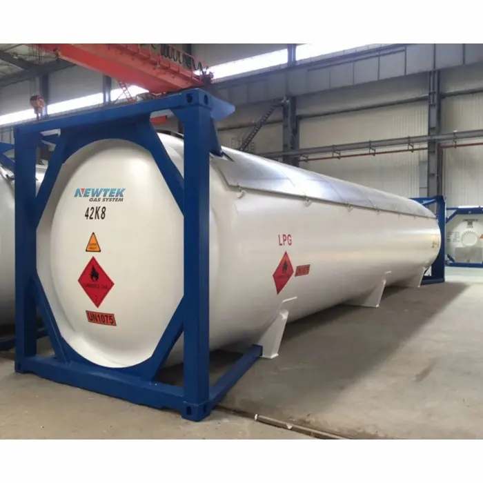 20ft/30ft/40ft Cryogenic ISO tank for liquid oxygen,nitrogen, argon,LNG,ethylene,LCO2,N2O