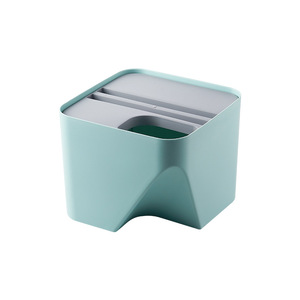 二重使用の積み重ね可能なプラスチックゴミ箱ふた付き家庭ごみ分類ビン - Product Image 2