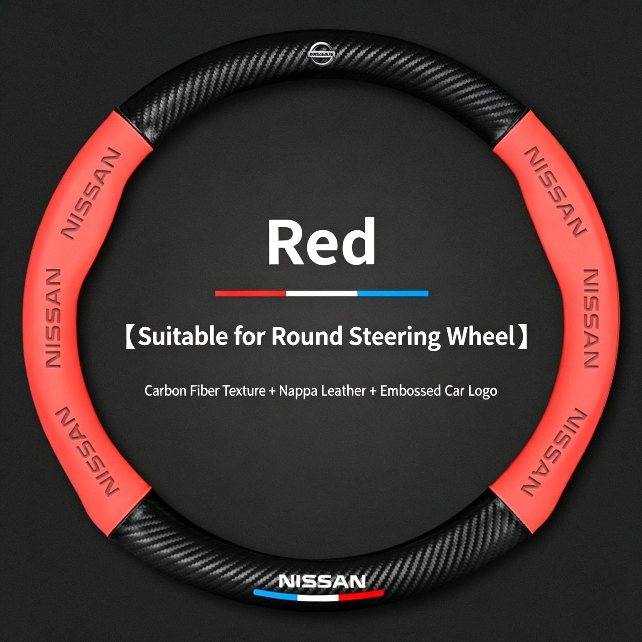 Red Round-shaped with Logo