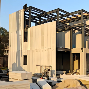 Trọng lượng nhẹ hiện đại kết cấu thép xây dựng chống cháy AAC/ALC Bảng điều chỉnh thông khí tường bê tông vật liệu cho siêu thị hội thảo - Product Image 1