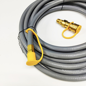 12 metre 1/2 inç doğal gaz hortumu ile hızlı bağlantı uydurma barbekü ızgara için veranda ısıtıcı - Product Image 5