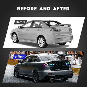Hcmotionz ไฟ LED RGB สำหรับ Mitsubishi Lancer ไฟท้ายสัญญาณ EVO X 2008-2017 DRL สำหรับ Mitsubishi Lancer - Product Image 2