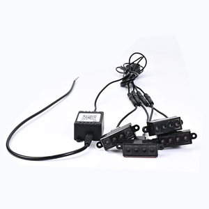 Toptan 12V 24V 8X2LED 16LED araç araba LED stroboskop işık Amber yeşil izgara LED acil uyarı flaş çakarlı lamba - Product Image 1