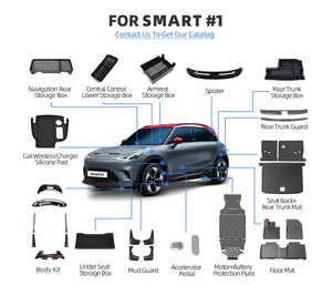 Araba merkezi kontrol alt saklama kutusu akıllı #1 aksesuarları için TPE merkezi kontrol saklama kutusu oto dış aksesuarları - Product Image 2