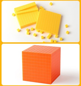 Öğrenme araçları plastik ondalık tabanı 10 yapı taşları oyuncak yavru matematik çocuklar için - Product Image 4