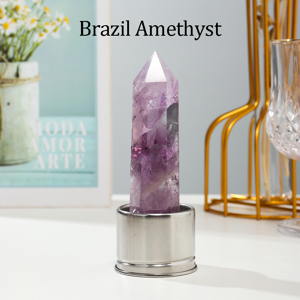 Améthyste du Brésil avec bouteille