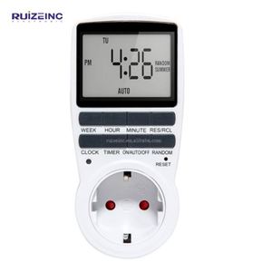 Timer digitale da 24/7 giorni con ora casuale ed estiva 230V 50HZ interruttore Timer elettronico presa di temporizzazione programmabile spina ue - Product Image 5
