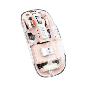 Professional Factory Multi-Color Adjustable <strong>Dpi</strong> for Bluetooth Rechargeable Silent Wireless <strong>Mouse</strong> New Trendy Transparent <strong>Mouse</strong> - Product Image 6