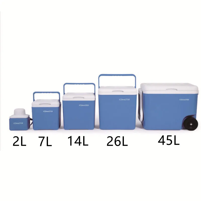 IceMaster 2 7 14 26 45 L materiali durevoli per uso alimentare con ruote isolamento a lungo termine scatola di raffreddamento per birra portatile
