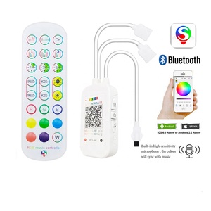 Hot Sale <strong>Led</strong> TV Backlight Flexible <strong>RGB</strong> Color Change 60LEDs/m 12v Music Sync <strong>IR24</strong> Keys Remote&amp;APP Controller Chasing Light - Product Image 5