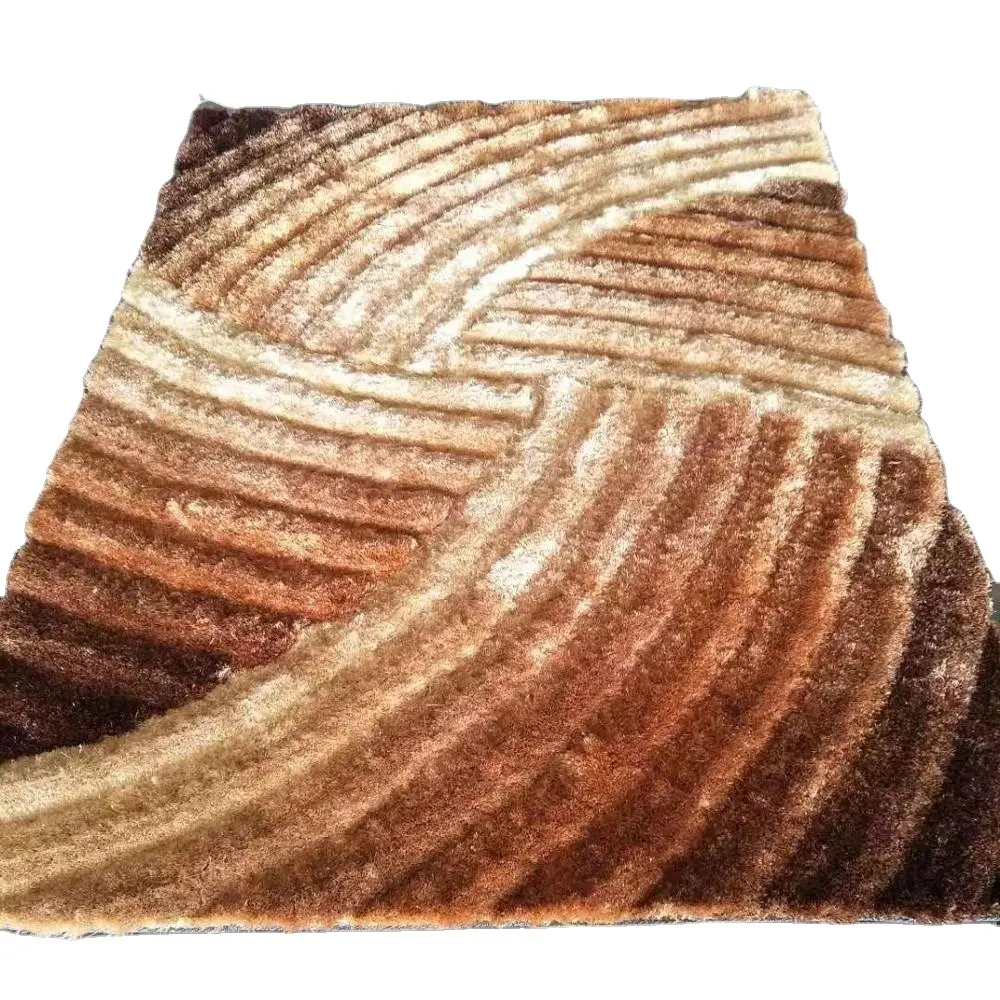 3D Desain Shaggy Karpet Shaggy Karpet Lembut Slip Tahan Luas Karpet Karpet