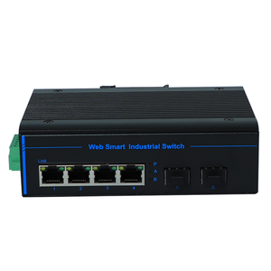 Tipo di gestione della rete di livello industriale Gigabit 2 ottica 4 fibra elettrica estendere Switch di rete Ethernet Switch
